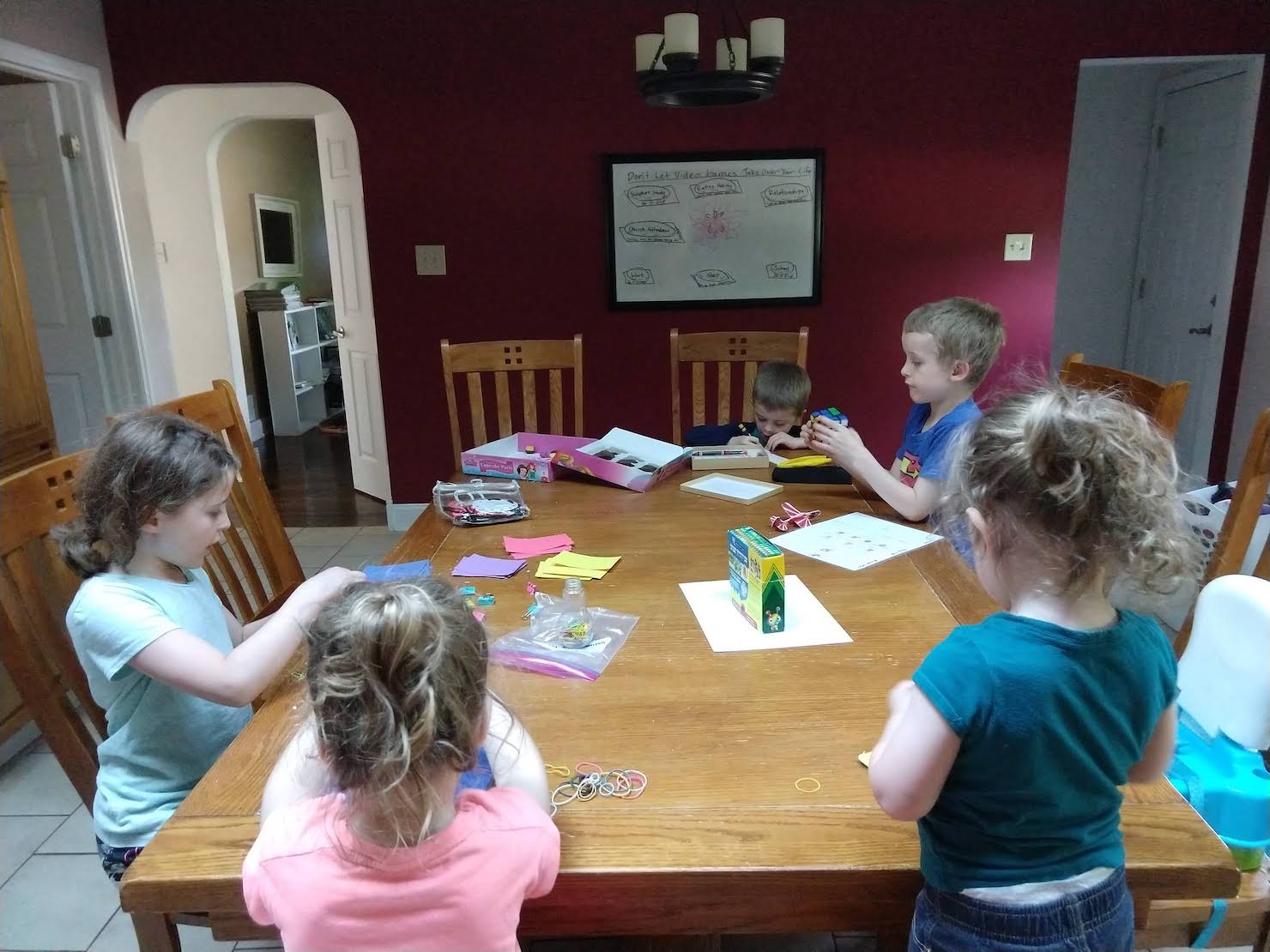 Fine Motor Friday. Children playing with toys that build finger strength