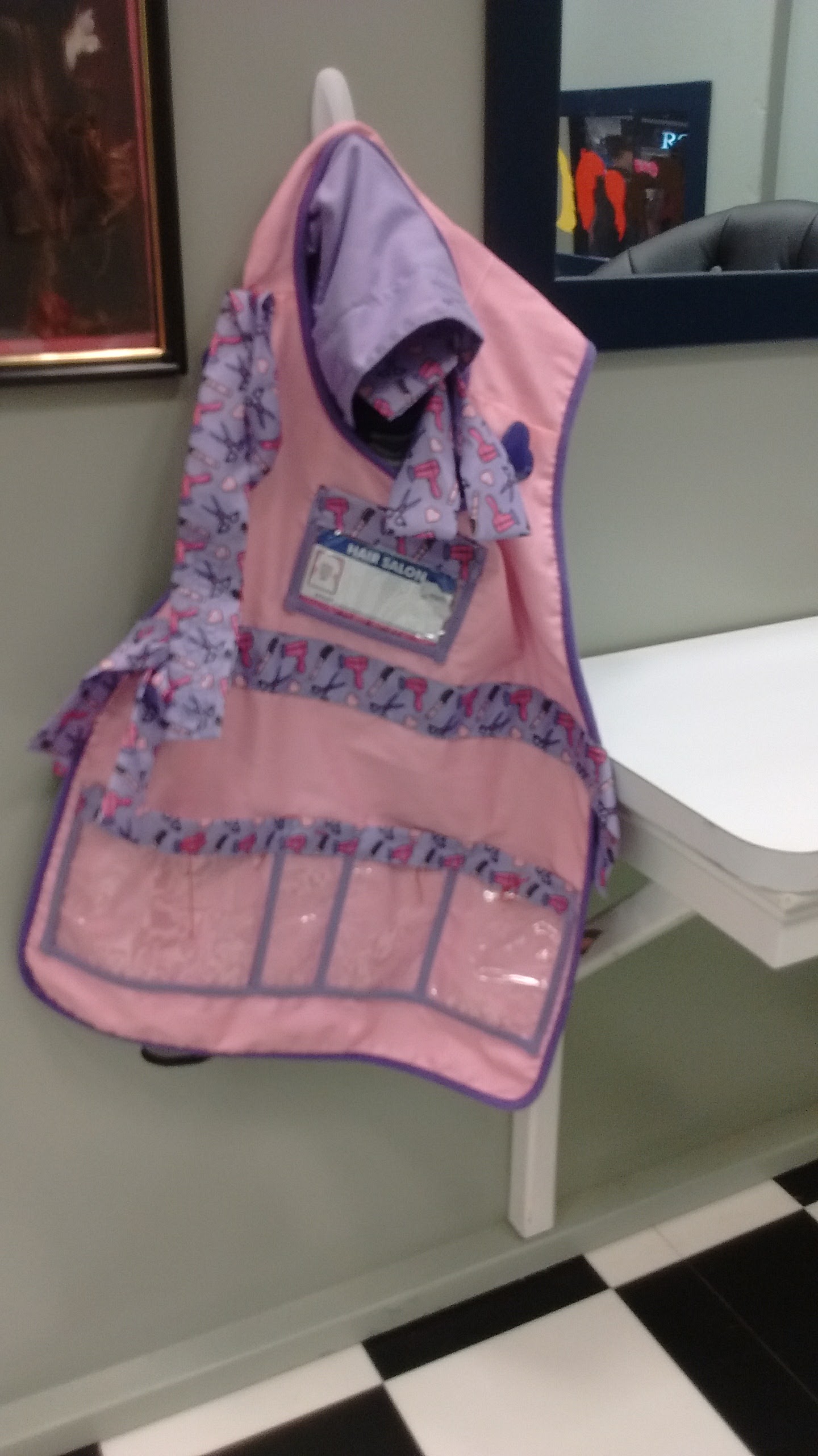 hair cutting apron
