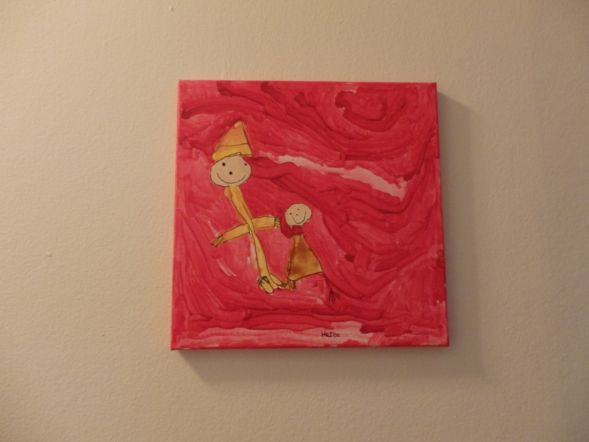 Curious George and the Man with the Yellow Hat, by Heidi.  The Man with the Yellow Hat is the perfect parent.  Have you watched what he does when Curious George gets in trouble?